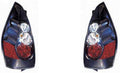 Black Housing Tail Light Pair for Mazda 5 2007 H859