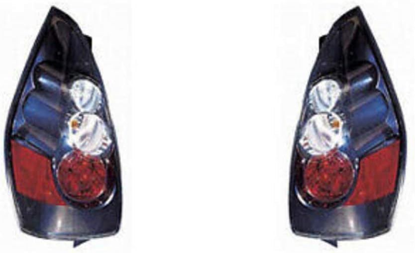 Black Housing Tail Light Pair for Mazda 5 2007 H859