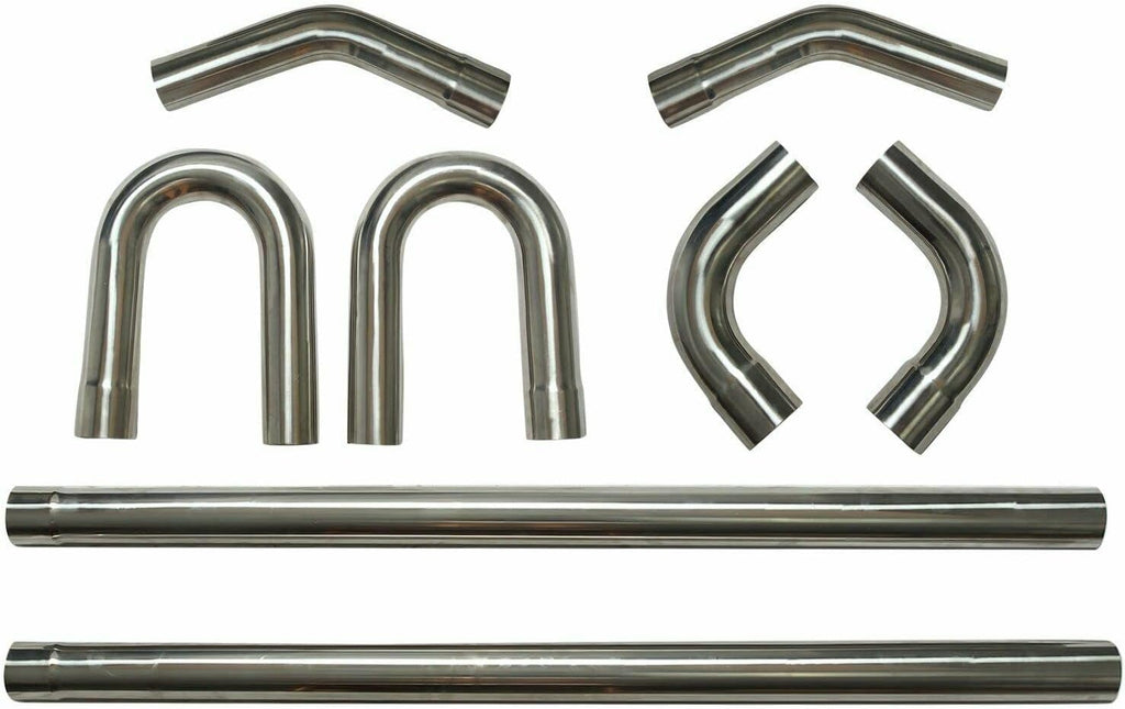 8 PCS Stainless Steel Exhaust Pipe Kit J6057