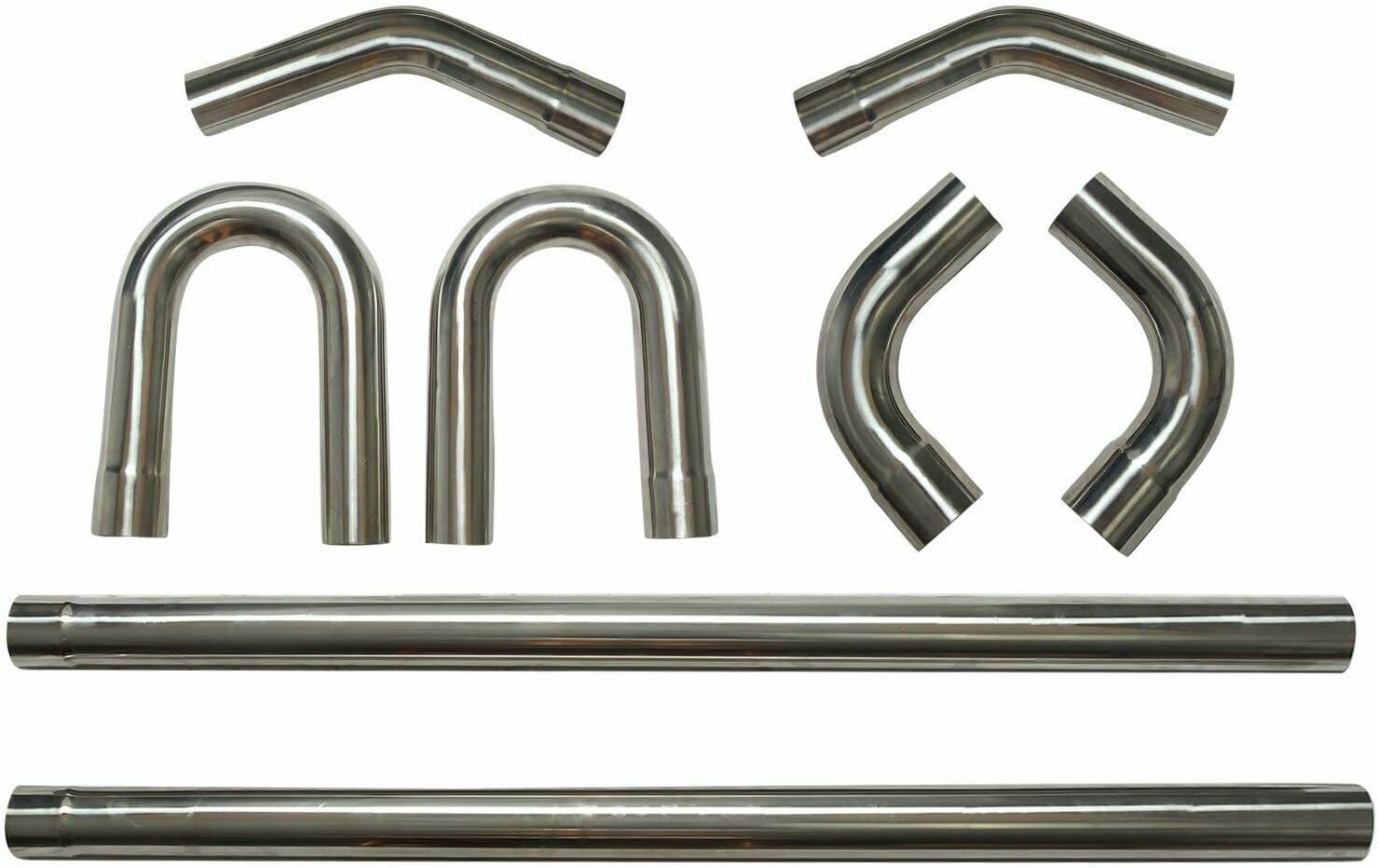 8 PCS Stainless Steel Exhaust Pipe Kit J6057