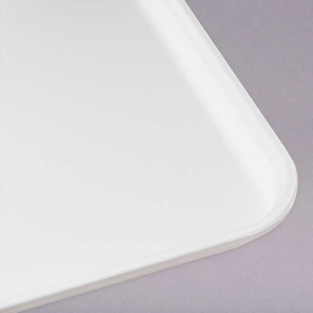 Pearl White Fiberglass Market Tray Q84809