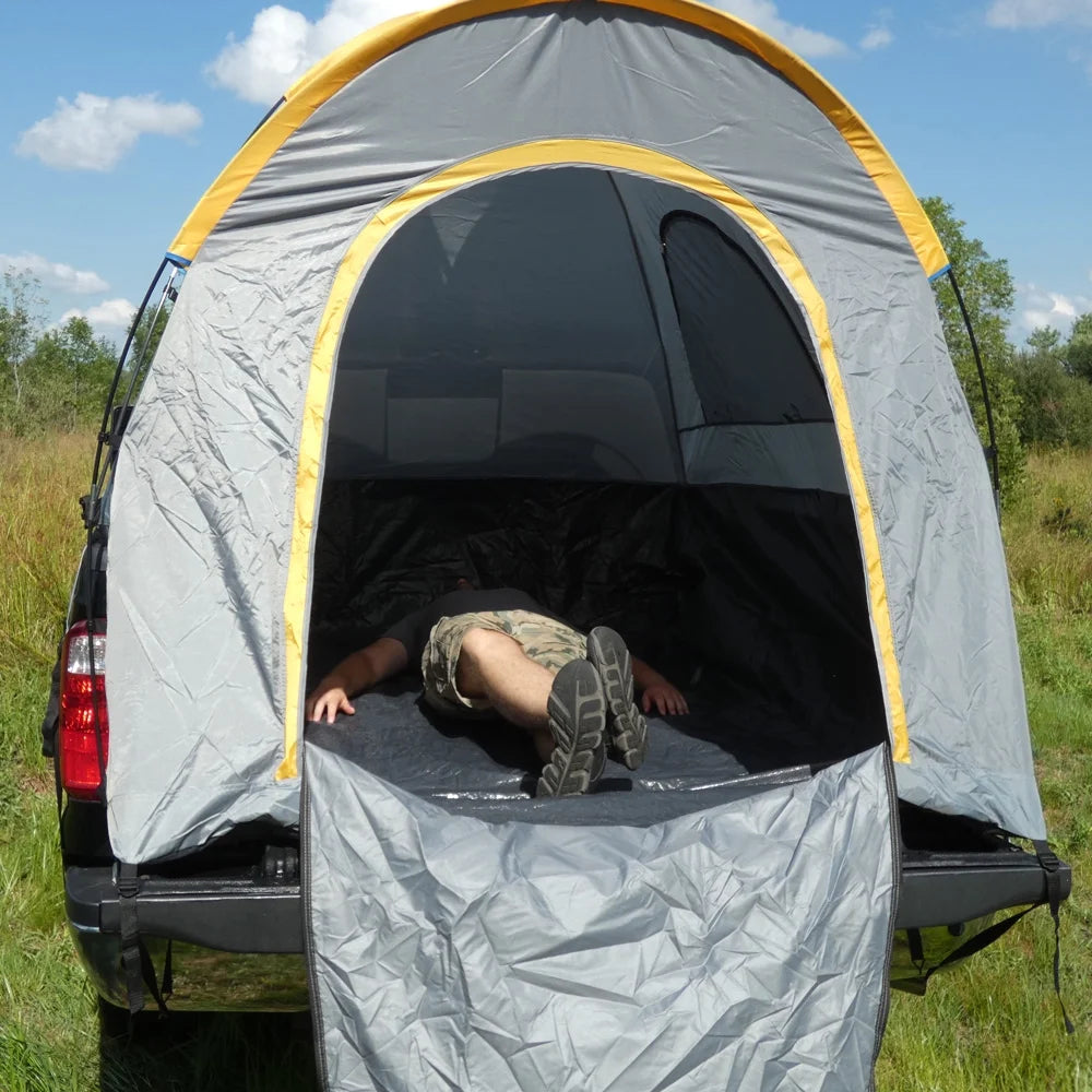 Truck Tent for Truck Beds, Grey/Orange, L N124