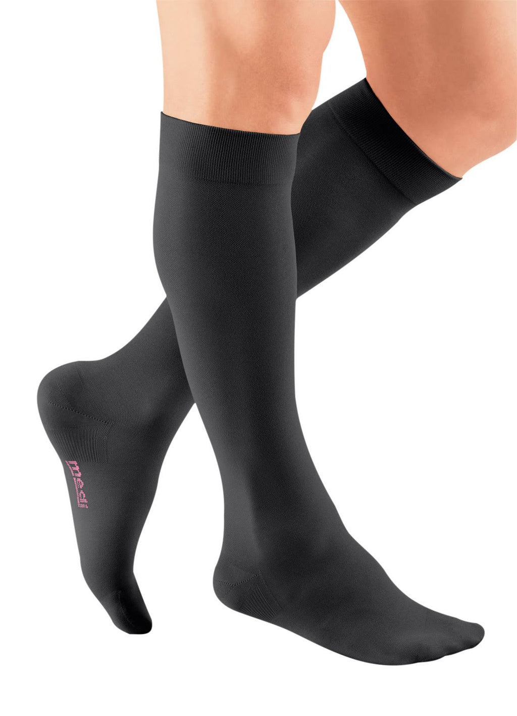 Black Calf High Closed Toe Compression Stocking G437247