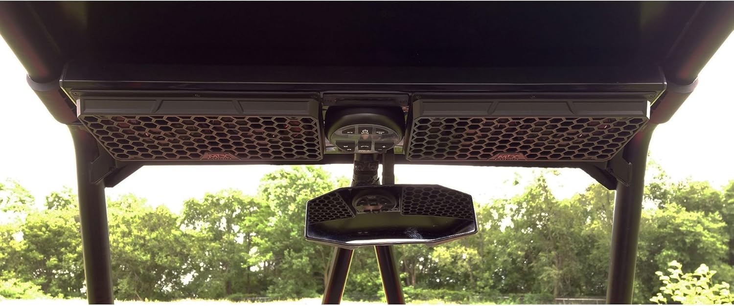 Bluetooth Overhead UTV Audio System with Weather Radio and Phone Mount A9188