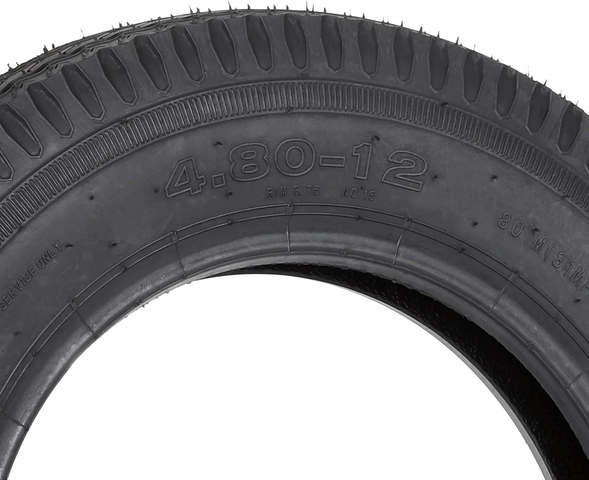 Set of 2 Utility Trailer Tire 4.80-12 Load Range C B4128