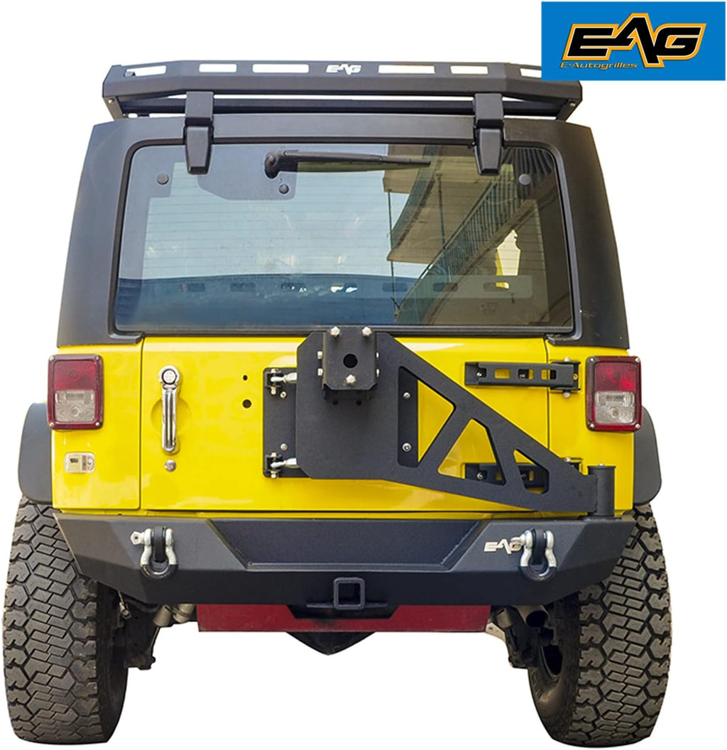 Rear Bumper with Spare Tire Carrier Swing Away for Wrangler JK G1910