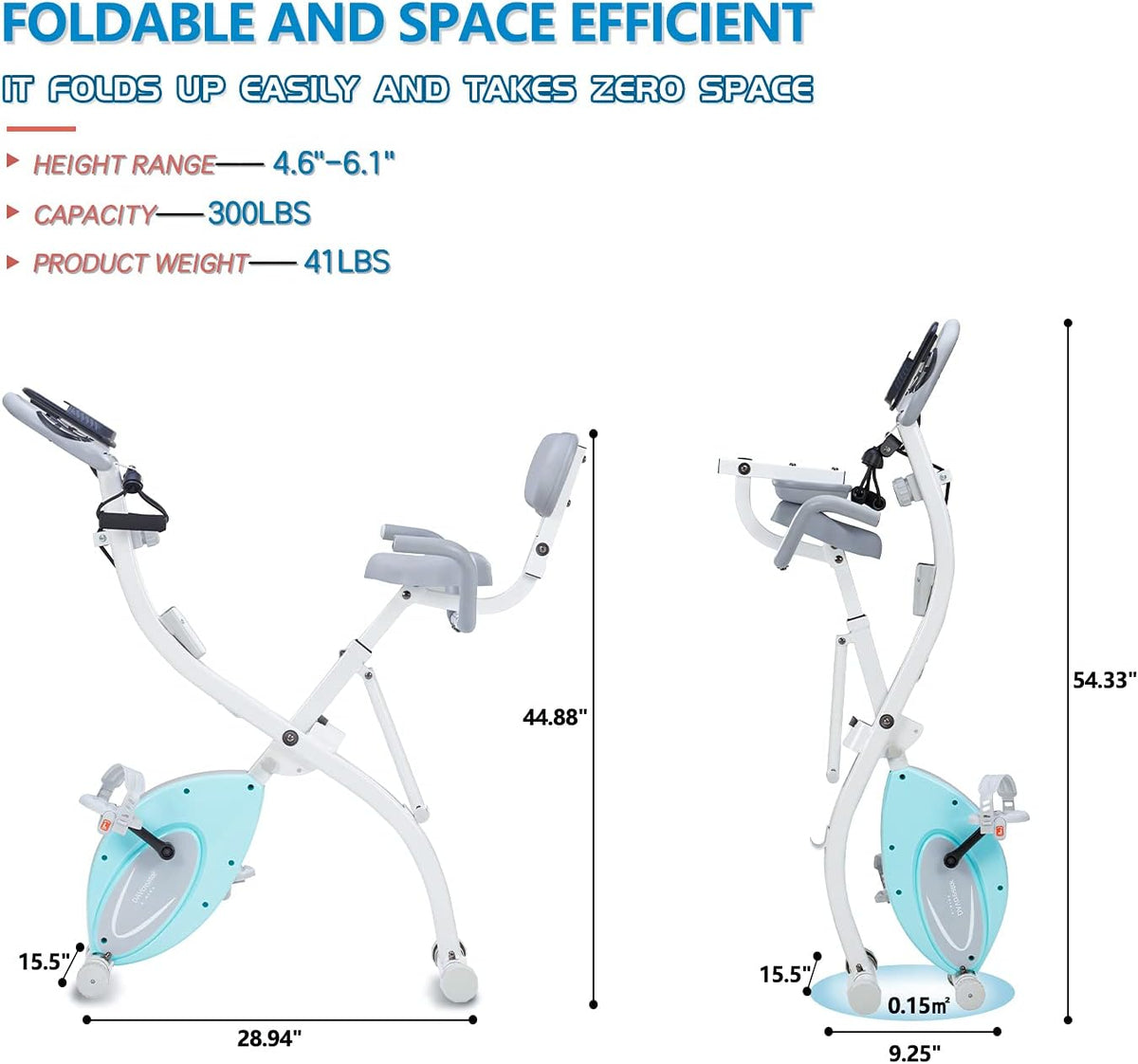 Folding Exercise Bike with Arm Workout A68883