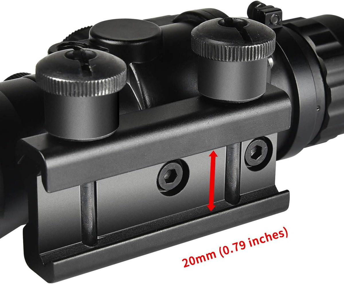 4x32 Tactical Rifle Scope with Fiber Optic Sight I643915