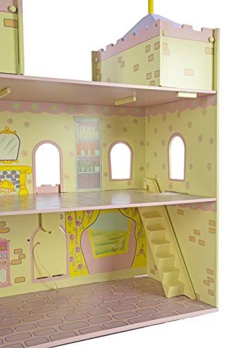 Wooden Fairytale Castle on Lazy Susan H2498