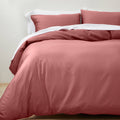 Full/Queen Supima Washed Sateen Duvet & Sham Set Rose Z242