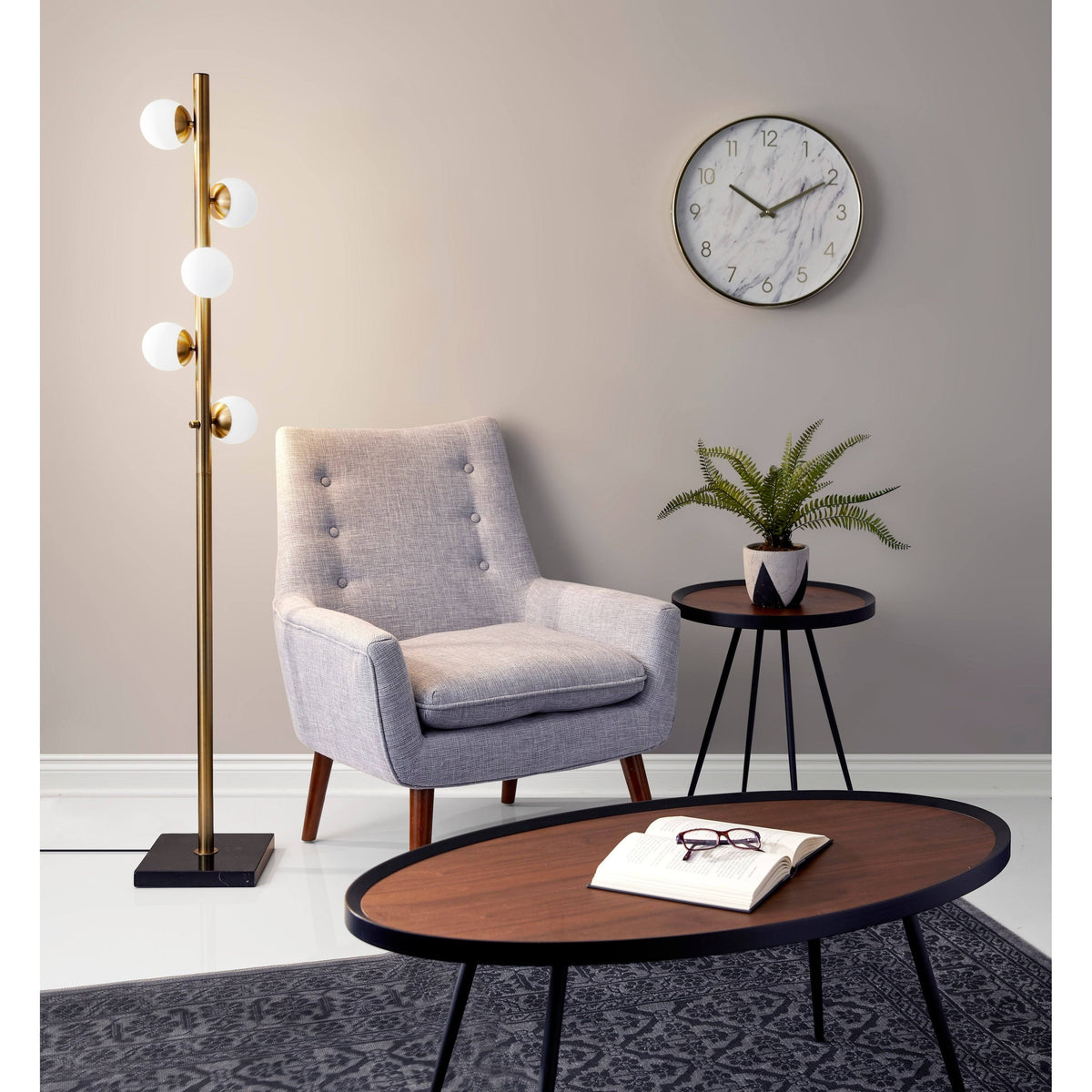 Walnut End Table E3429