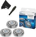 Replacement Head for Series 7000 Electric Shavers with Double Ended Shaver Brush and Cleaning Cloth Pack of 2 H889