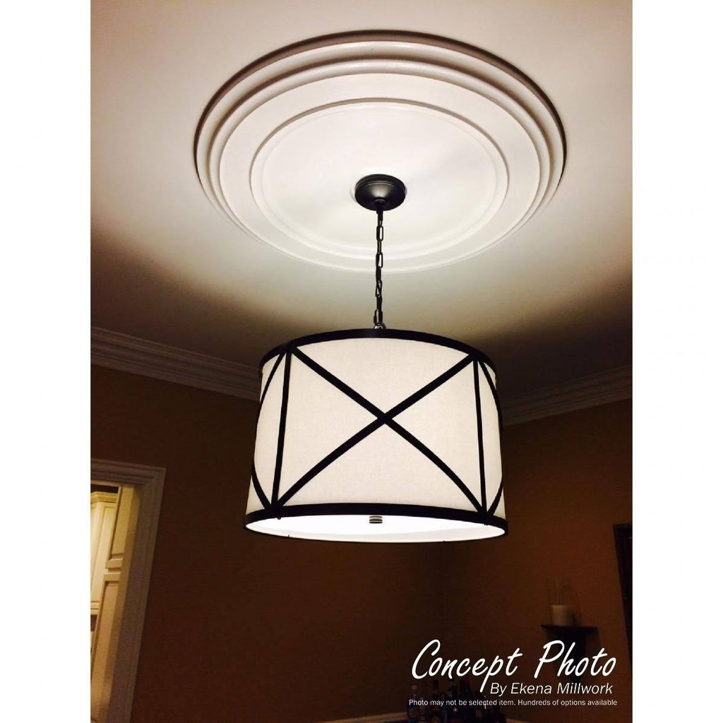 12 1/4x22OD x 7 1/2x22ID x 7/8x22P Ribbon with Bow Ceiling Medallion W422370