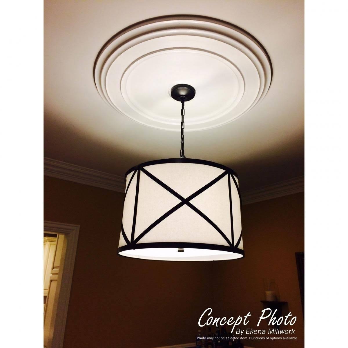 12 1/4x22OD x 7 1/2x22ID x 7/8x22P Ribbon with Bow Ceiling Medallion W422370