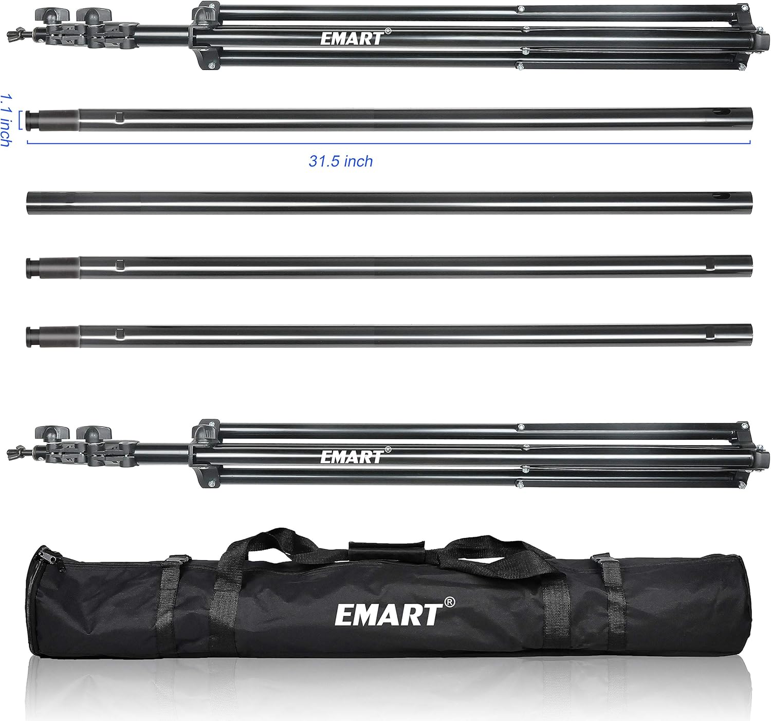 Heavy Duty Background Stand Support System Kit with Carry Bag X259
