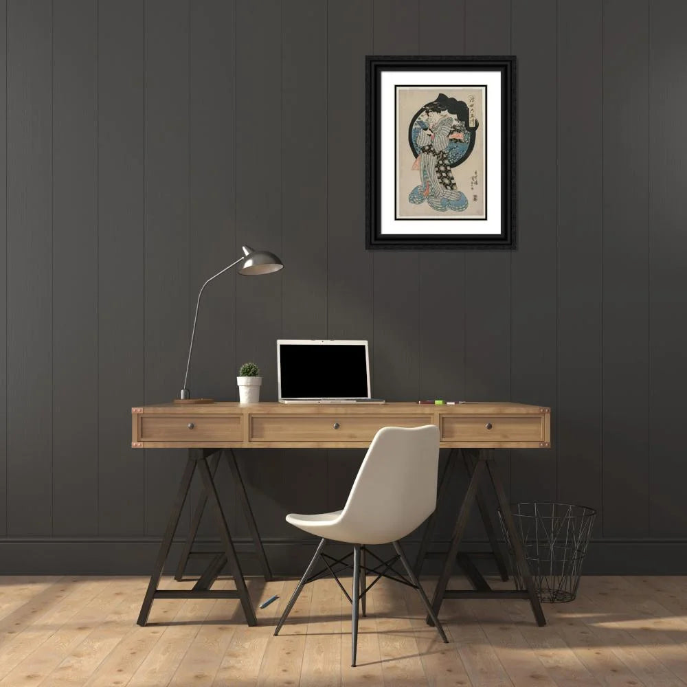 18x24 Black Ornate Framed Double Matted Art Print Z44352