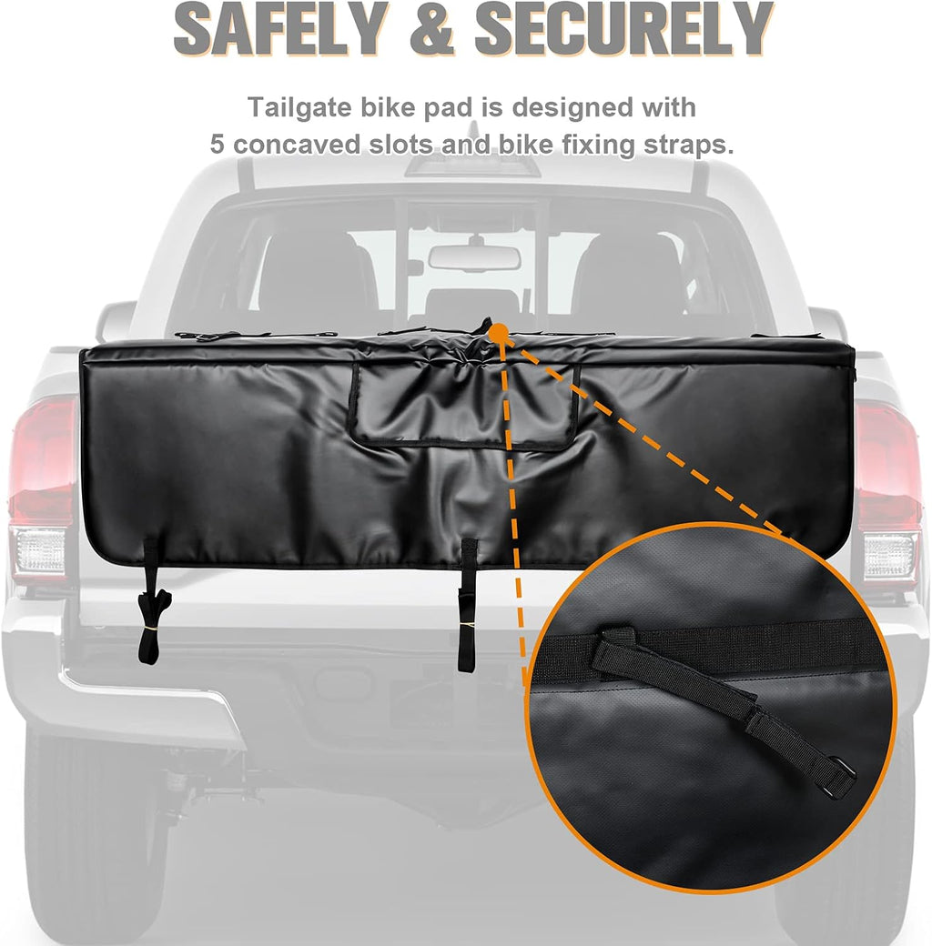 Tailgate Pad for Pickup Truck Bike Rack up to 5 Bikes F4542