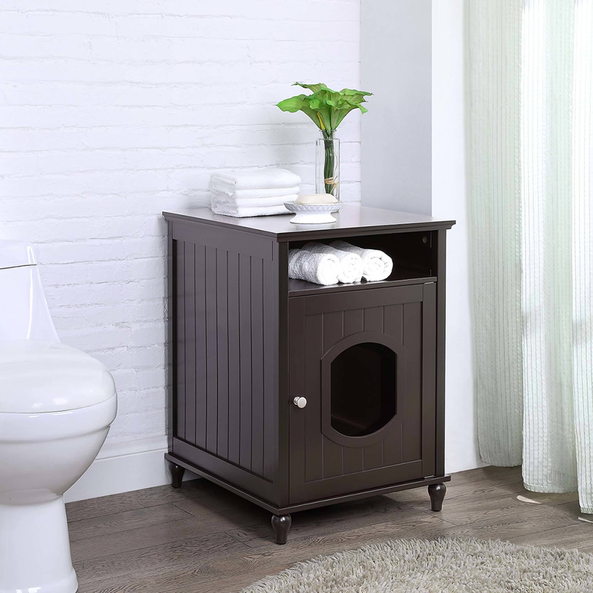Cat House Nightstand Litter Box E29916