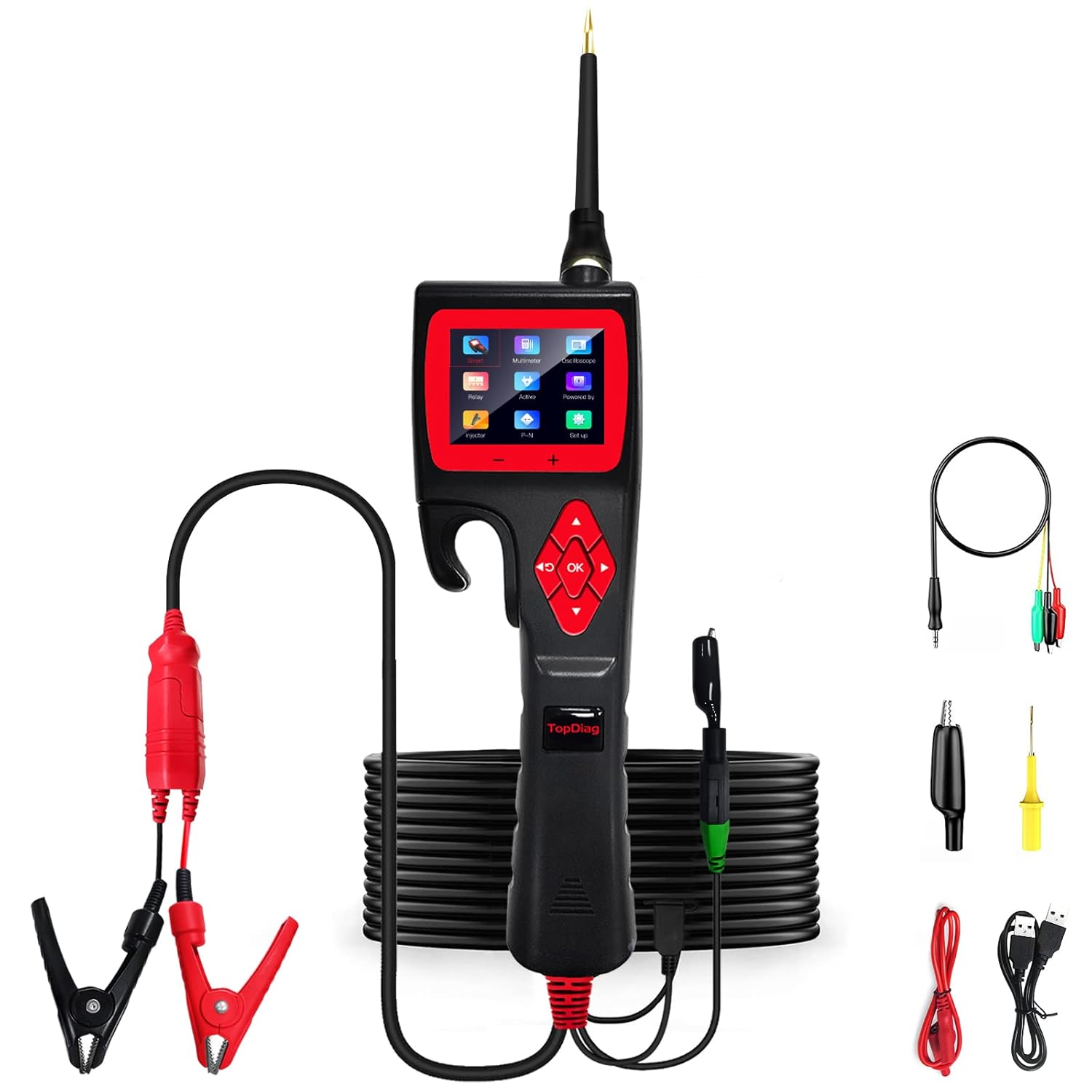 Circuit Tester 12V 24V Automotive Digital Multimeter Oscilloscope X81361