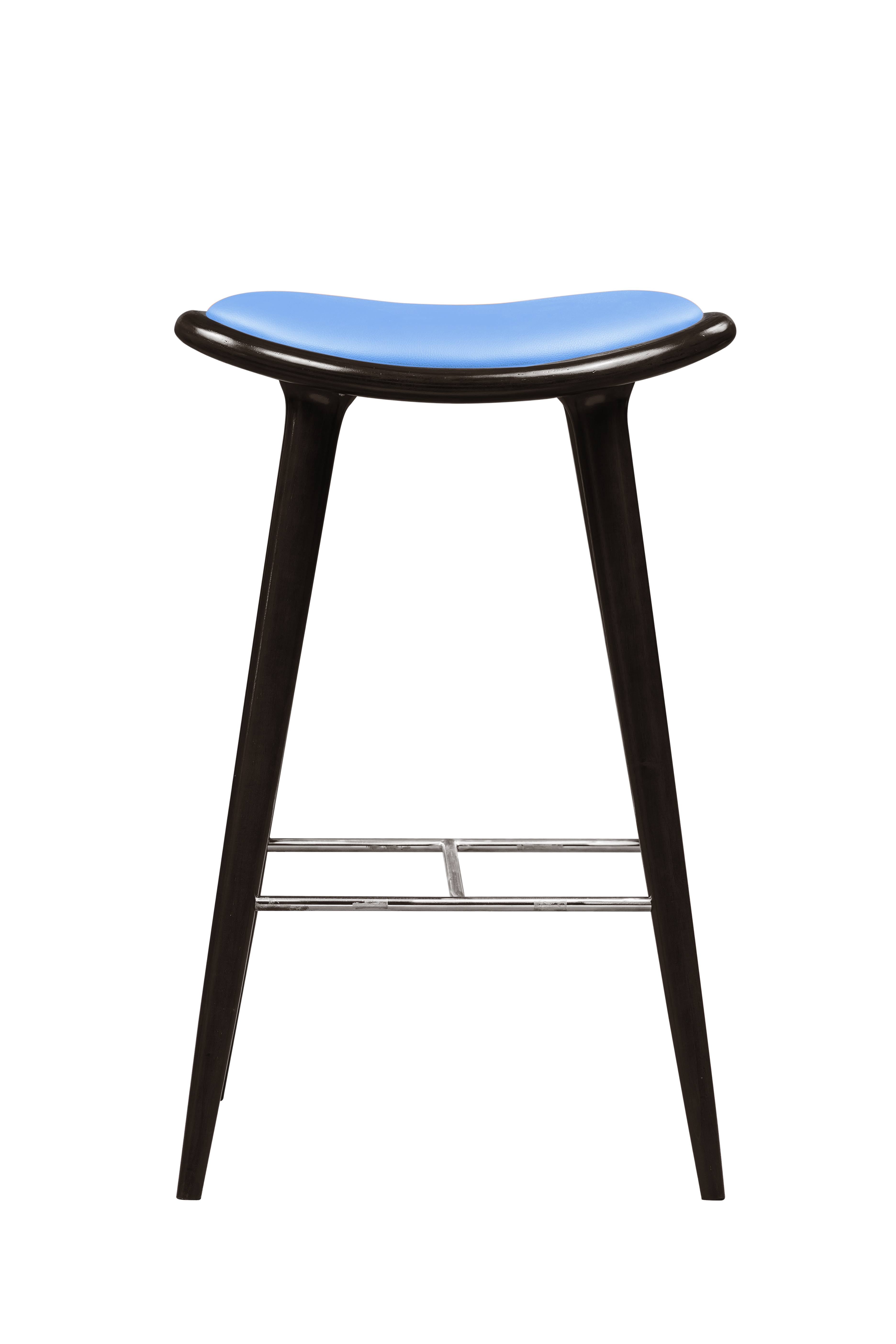 Oval Stool Cappuccino Blue X651