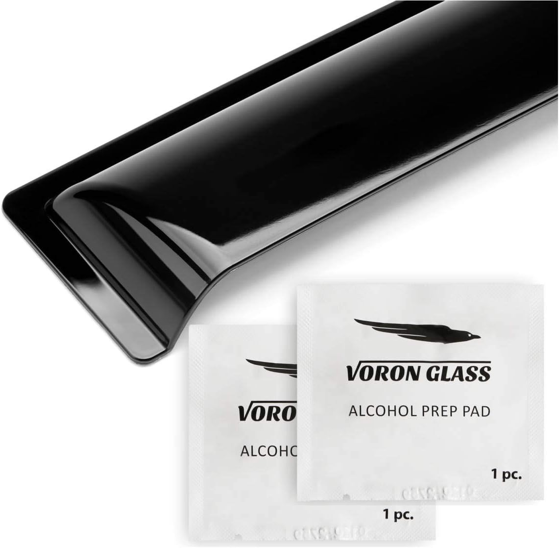 4 Pieces Glass Tape-on Rain Guards for Trucks L56556