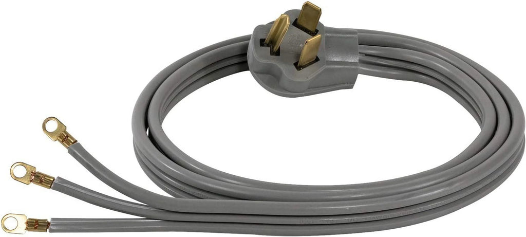 6 Foot 30-Amp Dryer Cord with 3 Eyelet Connectors V5234
