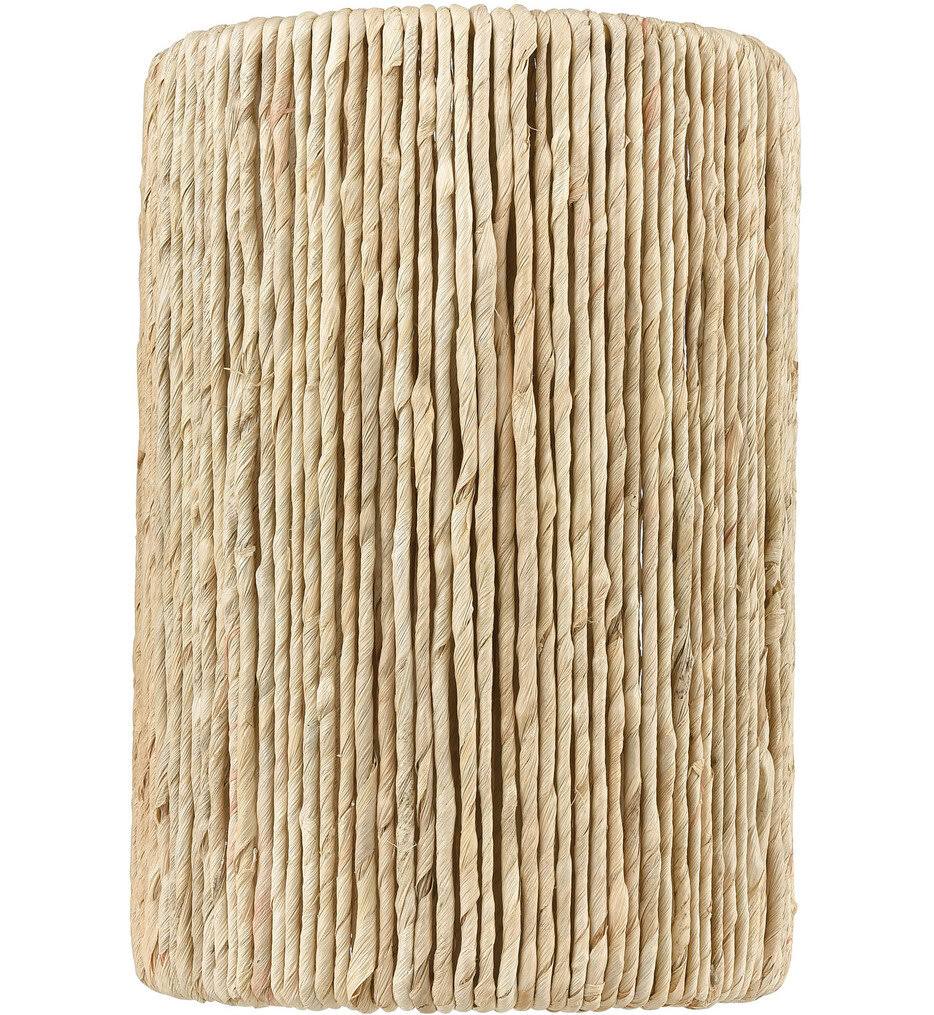 2-Light Satin Brass Sconce with Abaca A50458