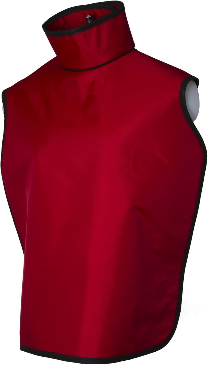 Adult Dental Radiation Lead Apron with Hanging Loops and Sewn in Thyroid Collar A6785