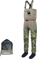 Veil Camo Breathable Waterproof Stockingfoot Chest Waders with Zippered Pocket L3693