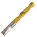 7.7mm Carbide Coolant Fed Drill with Flat Shank, 53mm LOC T1402