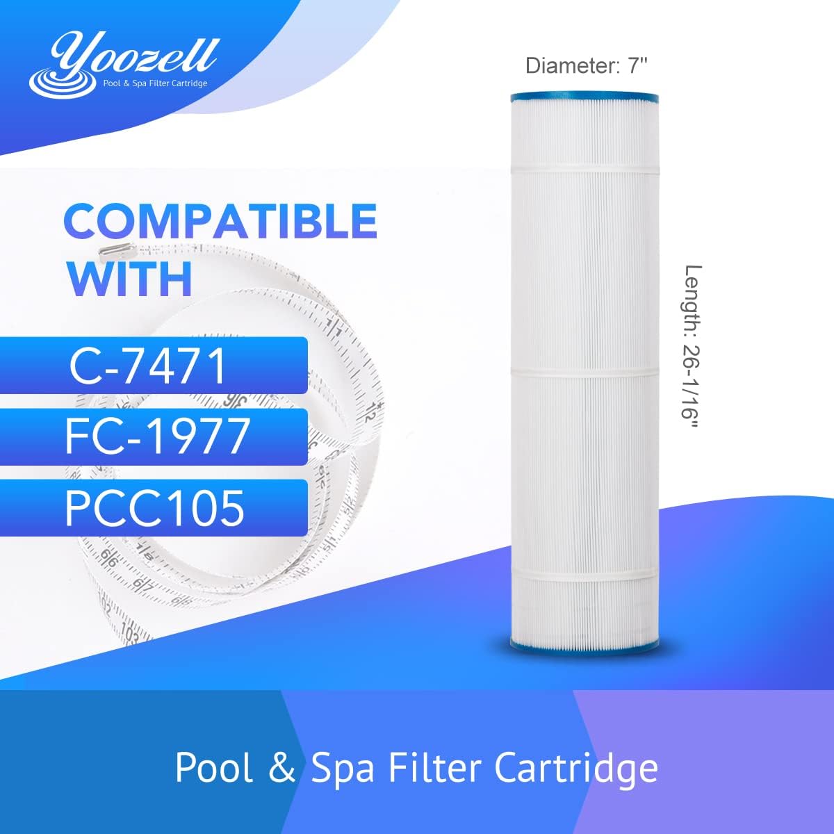 Swimming Pool Replacement Filter Cartridge 4Pack Q5881
