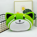 Green Foxes Plush Stuffed Animal Pillow Toy K98407