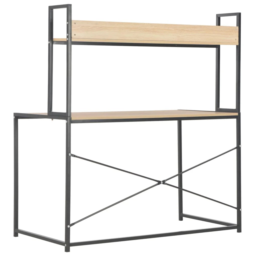 Black and Oak Computer Desk T614702