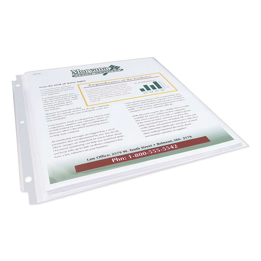 Clear Letter Sheet Protectors, 25/Pack F570