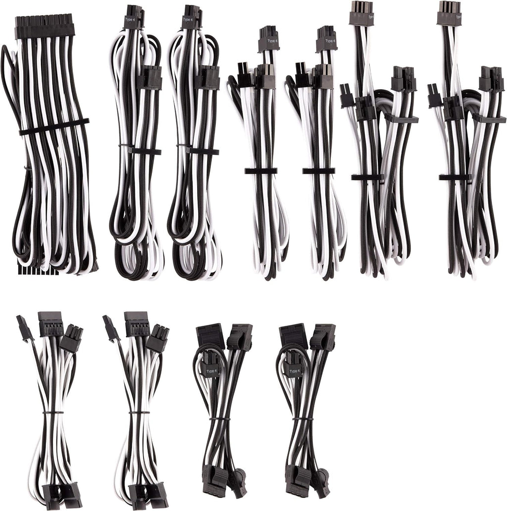 Red Individually Sleeved PSU Cables Pro Kit I667764