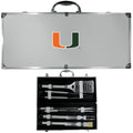 8 PC Stainless Steel BBQ Set with Metal Case Y5818