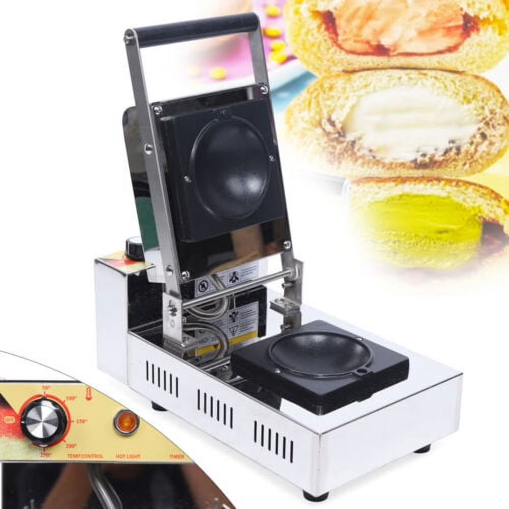 1000W Electric Burger Waffle Maker Panini Press T5181