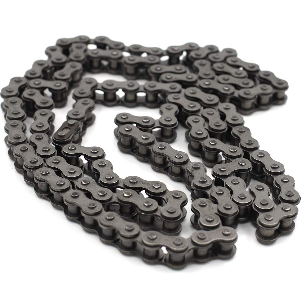 420 Roller Chain 132 Link with Chain Breaker, Pack of 2 D309