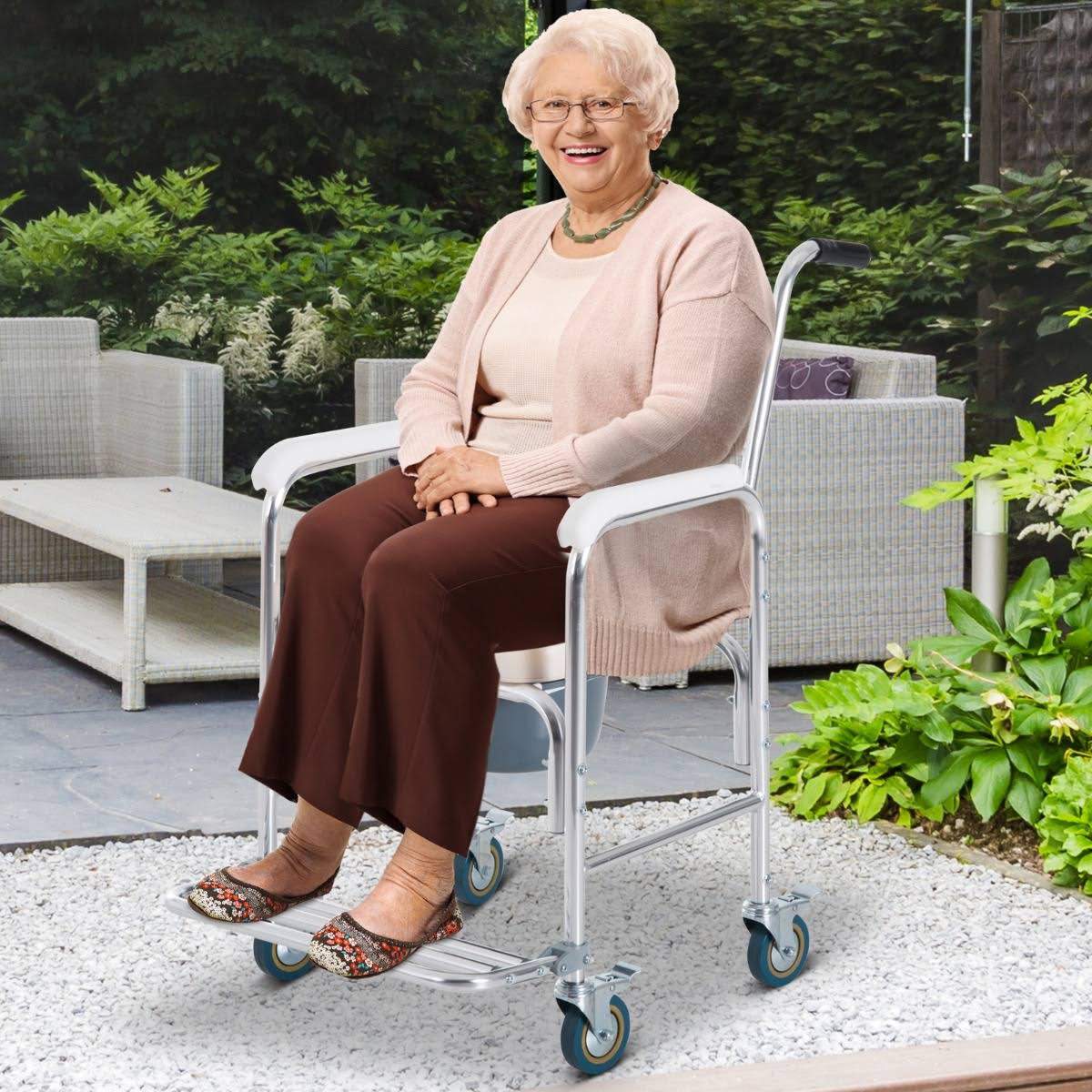 Medical Rolling Commode Chair E643060