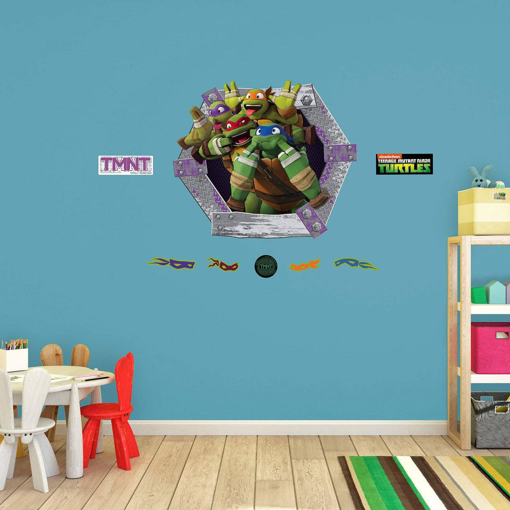 Teenage Mutant Ninja Turtles Goofy Faces Wall Decal Collection S72198