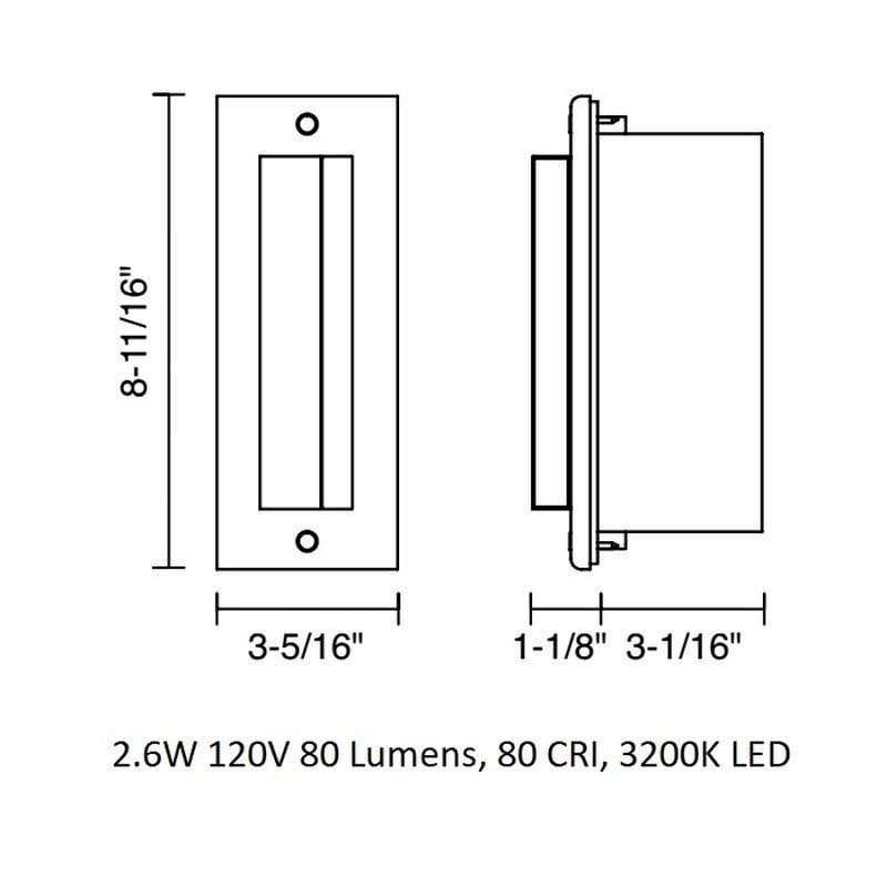 Bronze LED Step Light M1084
