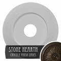Hand-Painted Stone Hearth Crackle Ceiling Medallion C4139