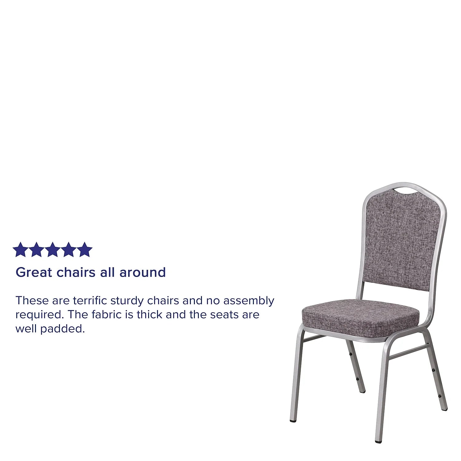 Stacking Banquet Chair, Heringbone, Set of 4 A92799