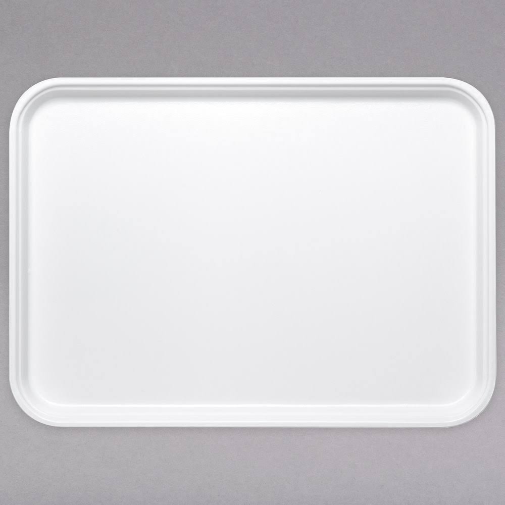 Pearl White Fiberglass Market Tray Q84809
