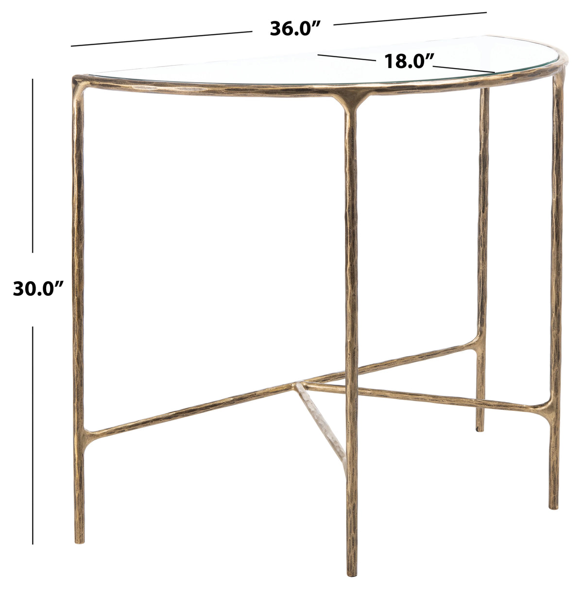Brass Metal Console Table O87333