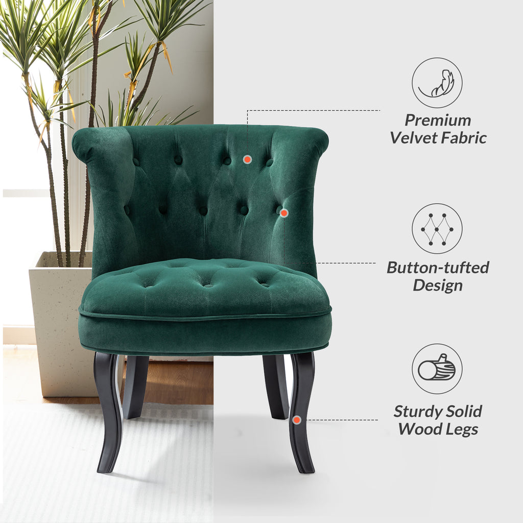 Green Velvet Accent Chair O769658
