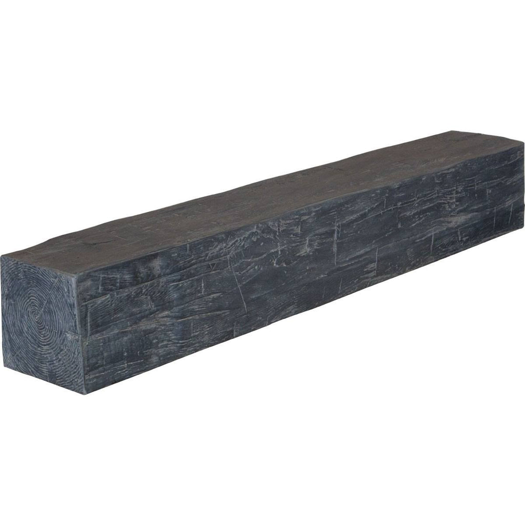 Aged Ash Hand Hewn Faux Wood Fireplace Mantel W170