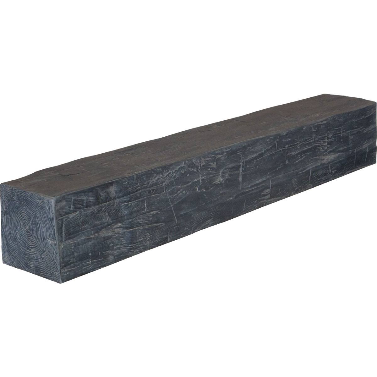 Aged Ash Hand Hewn Faux Wood Fireplace Mantel W170