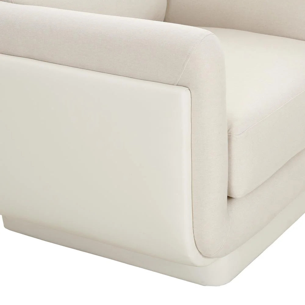 Cream Monotone Armchair I244902
