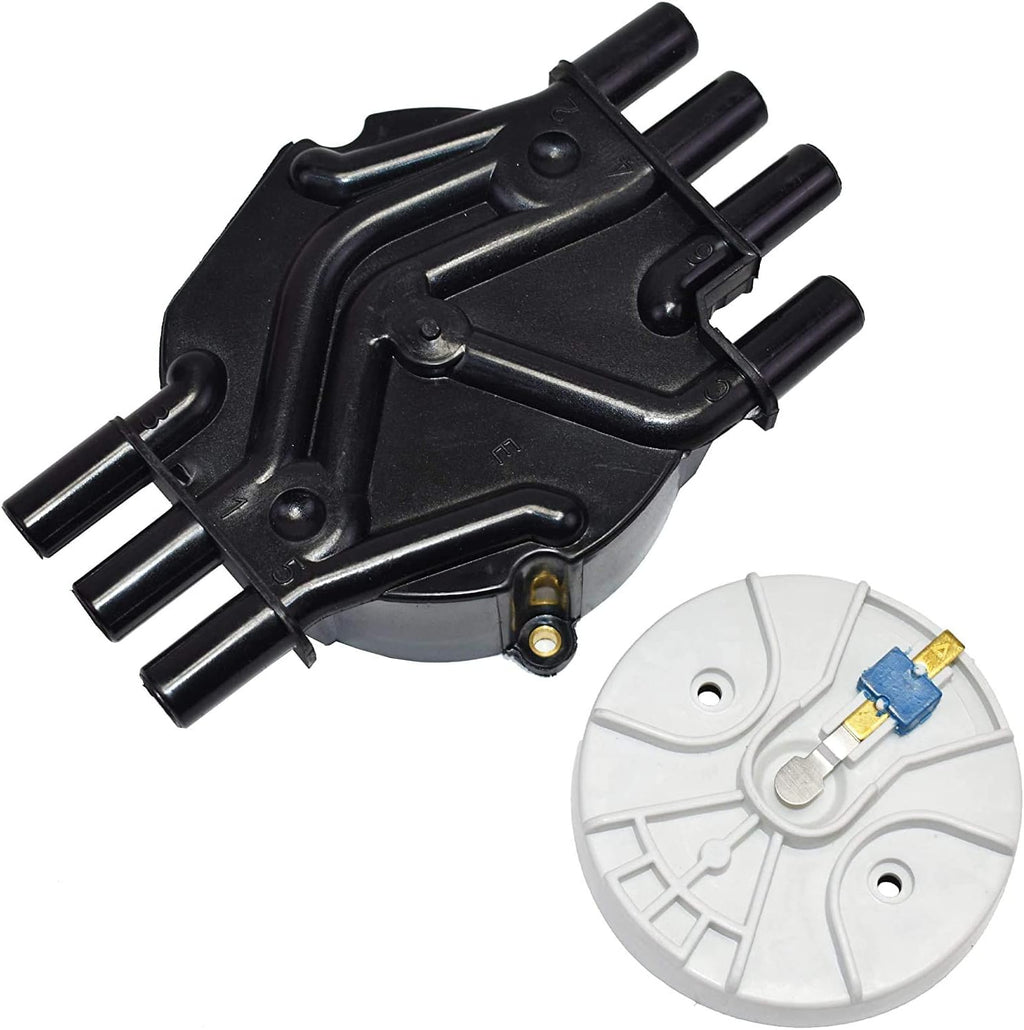 Distributor Cap Rotor Ignition Coil Tune Up Kit with 8.0mm Spark Plug Wires D57413